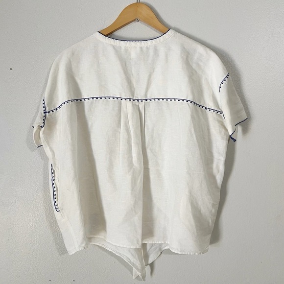 Anthropologie Intropia Needlepoint‎ Embroidered Fruit Blouse Size Small - Picture 10 of 12